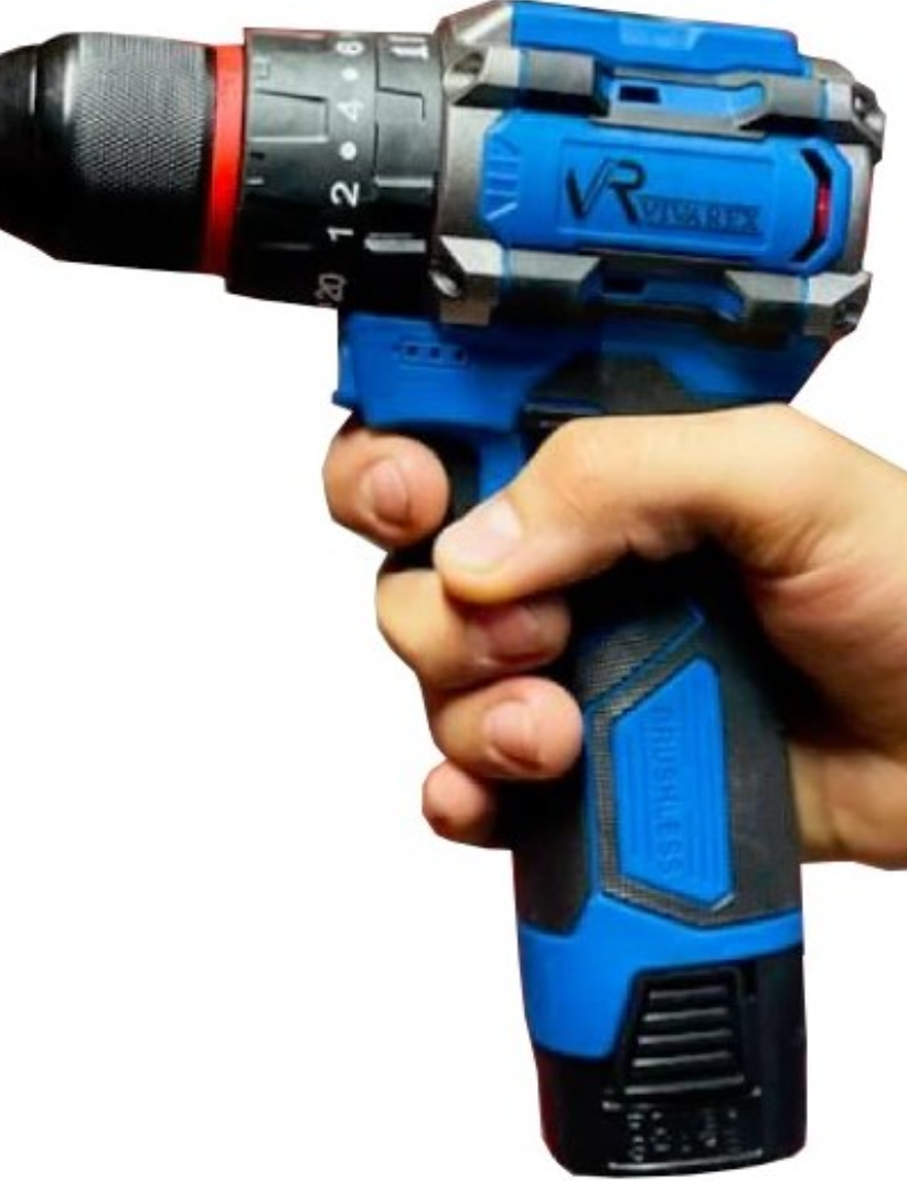 دریل شارژی ویوارکس مدل VR1610V-21BL با ۲ باتری و موتور براشلس